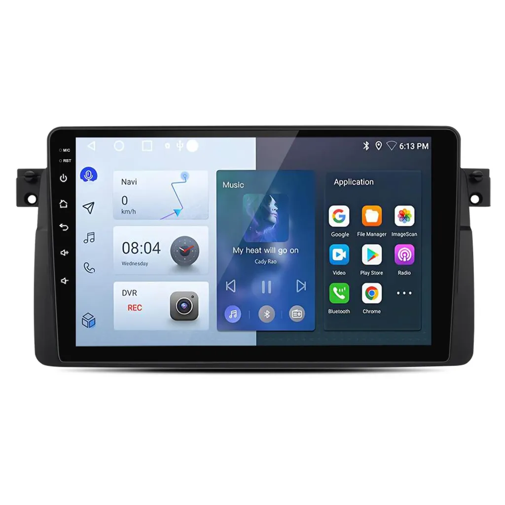 BMW E46 Infotainment Android 12 Wireless CarPlay DAB GPS WiFi