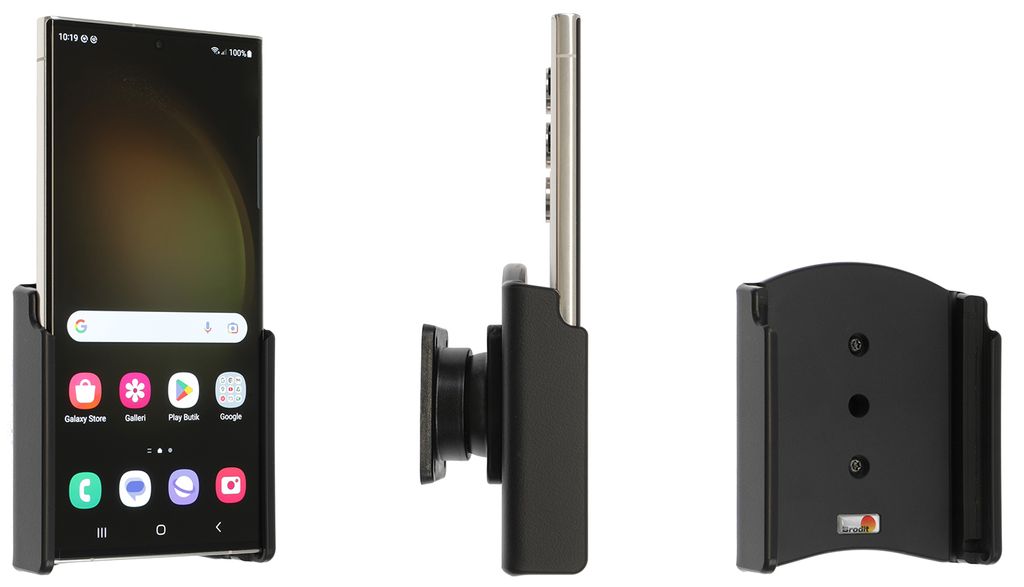 Brodit Gerätehalter 711346 - für Smartphones - Samsung Galaxy S23 Ultra SM-S918B/DS, Samsung Galaxy S23 Ultra SM_S918B/DS