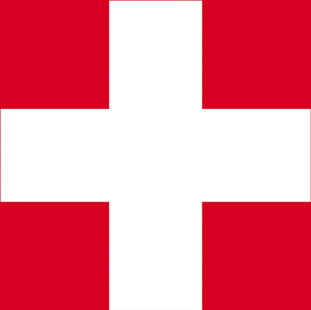 Schweiz Kunstdruck Bild - Flaggen Der Welt (40 x 50 cm)