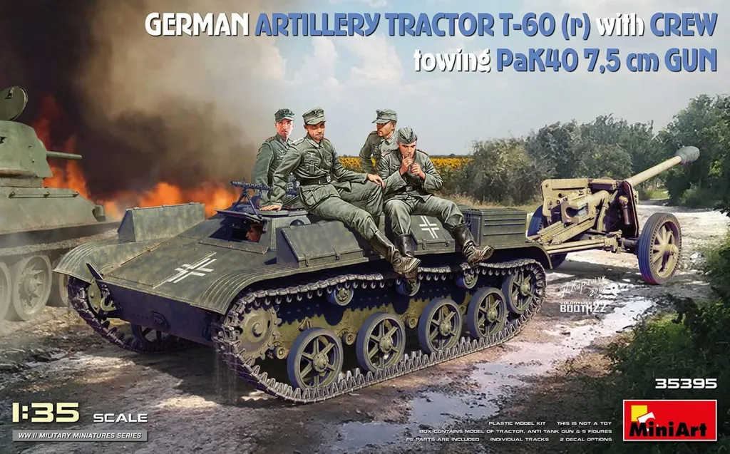 Maquette T-60(r) PaK40 MiniArt avec photodécoupe ultra détaillée