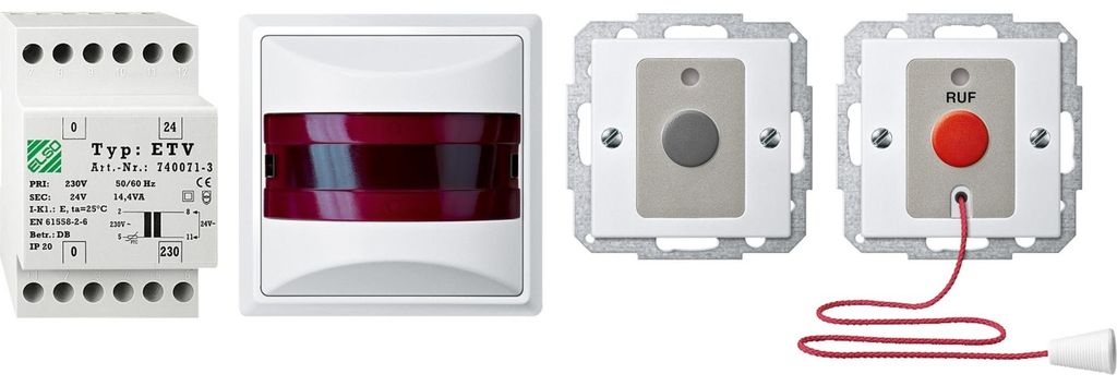 Merten MEG4848-1419 Kit WC pour handicapés avec bloc Image du produit 
