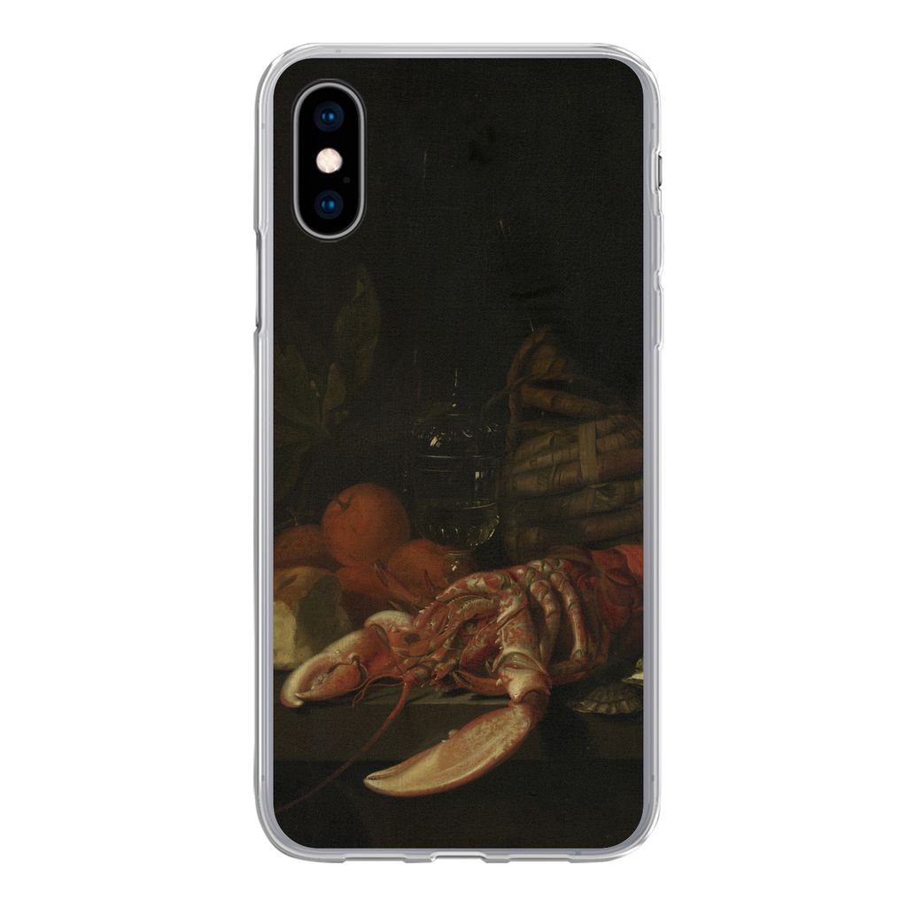 MuchoWow Handyhülle Schutzhülle Hülle für iPhone X Stilleben - Gemälde von Jan Davidsz. de Heem Silikon Softcase Handy Hülle - Handyhülle