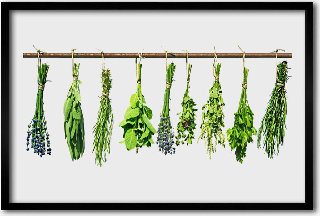 Bild 60x40 MDF-Rahmen Wandkunst Blumen Pflanzen Natur