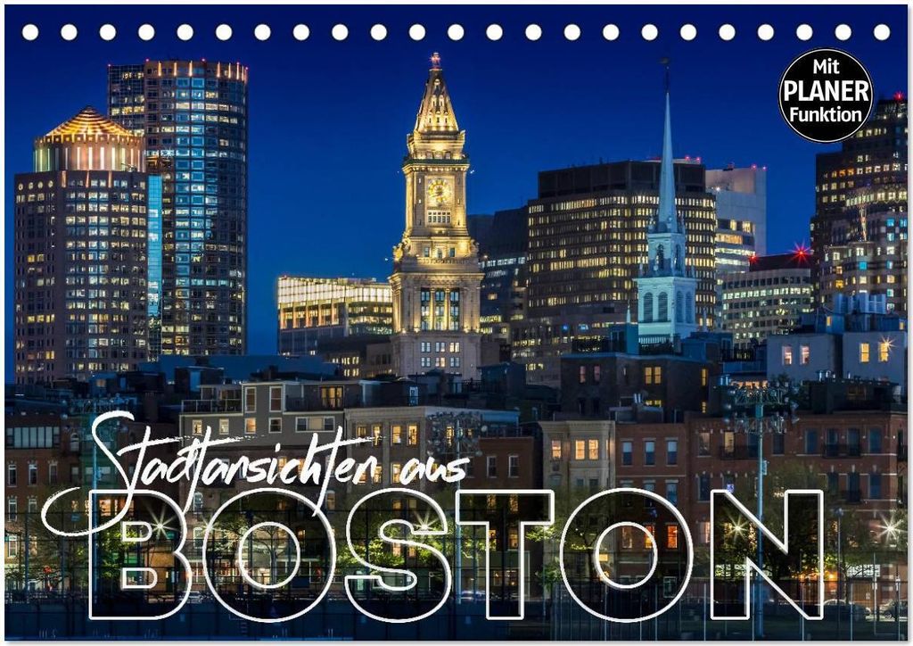 Stadtansichten aus Boston (Tischkalender 2026 DIN A5 quer), CALVENDO Monatskalender