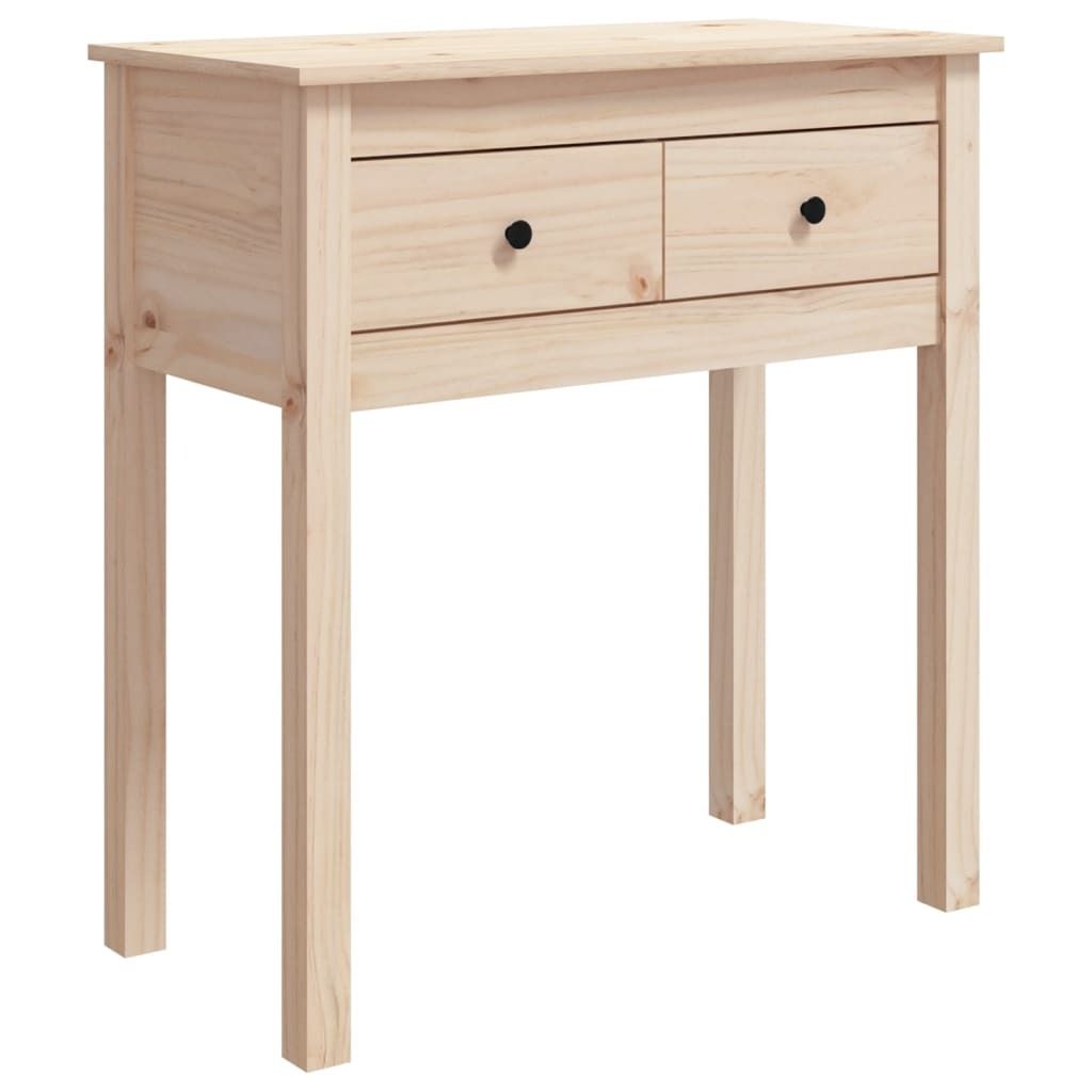 Tavolo consolle 70x35x75 cm in legno di pino massiccio Immagine del prodotto 
