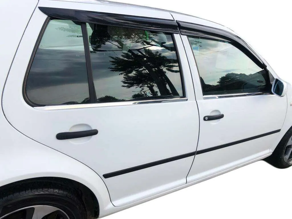 Enjoliveurs de Vitres Chromés en Acier Inox pour Golf IV 4 Portes 4tlg