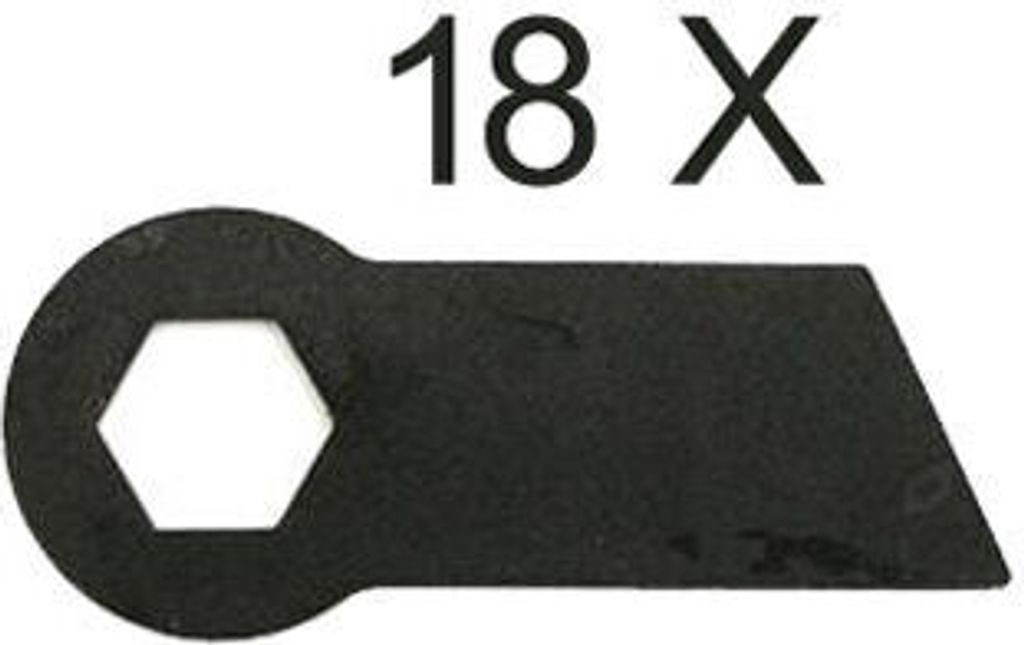 18 X Vertikutierer Ersatzmesser für Pattfield PE-BV 8738 Produktbild 