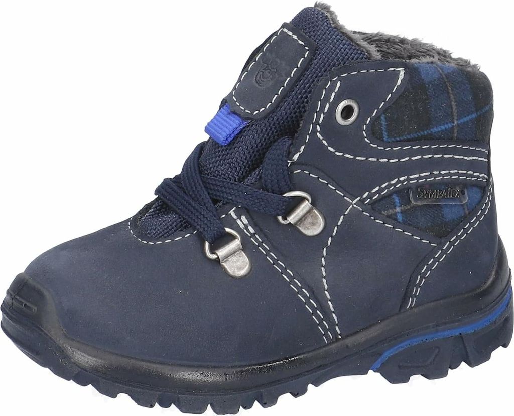RICOSTA Boots DESSE von PEPINO mit Profilsohle Echtleder/Textil Schnürung Warmfutter Jungen Marine Blau Größe 28