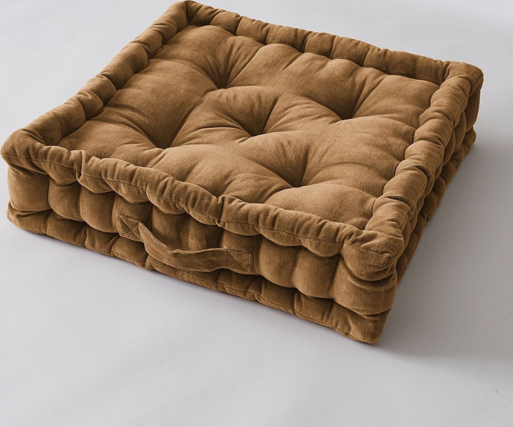 Bodenkissen 50 x 50 x 10 cm CÉSAR Camel