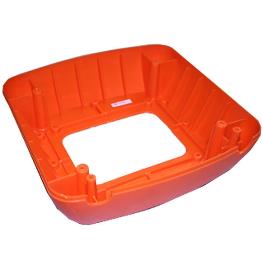 ATIKA Ersatzteil | Trichterhalter (orange) für Gartenhäcksler ALA 2500