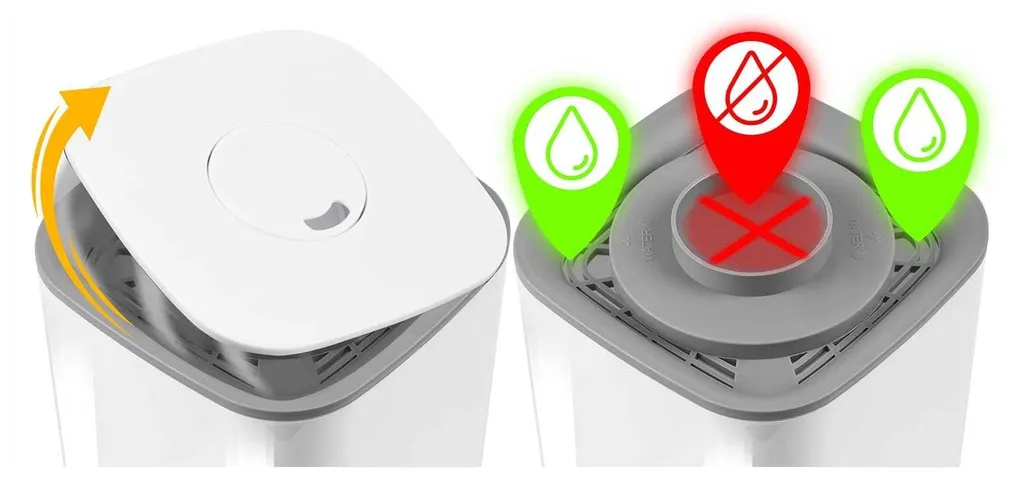 Humidificateur d'air maison Berdsen BD-502 blanc avec diffuseur brume - 16
