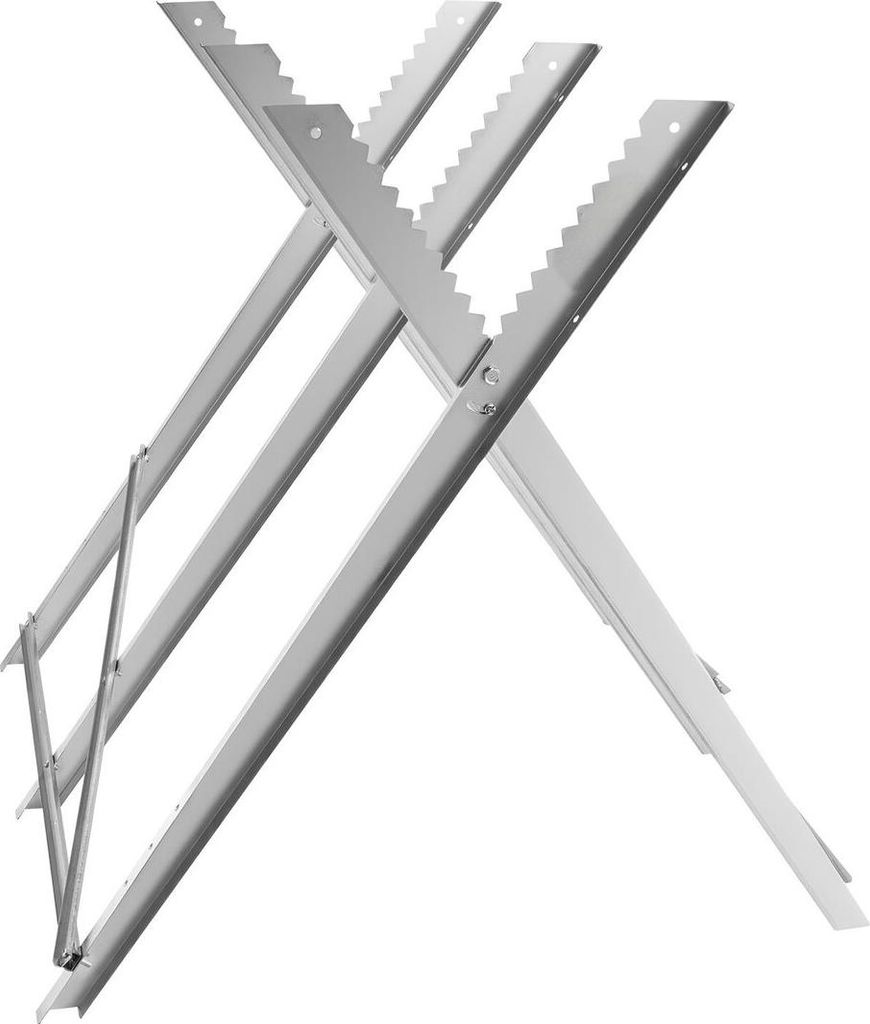 Sägebock, 149,7 kg Tragkraft, klappbarer Sägebock mit robusten Beinen, Sägebock komplett aus Metall mit hochwertigem Stahlrahmen, ausgerichtete ...