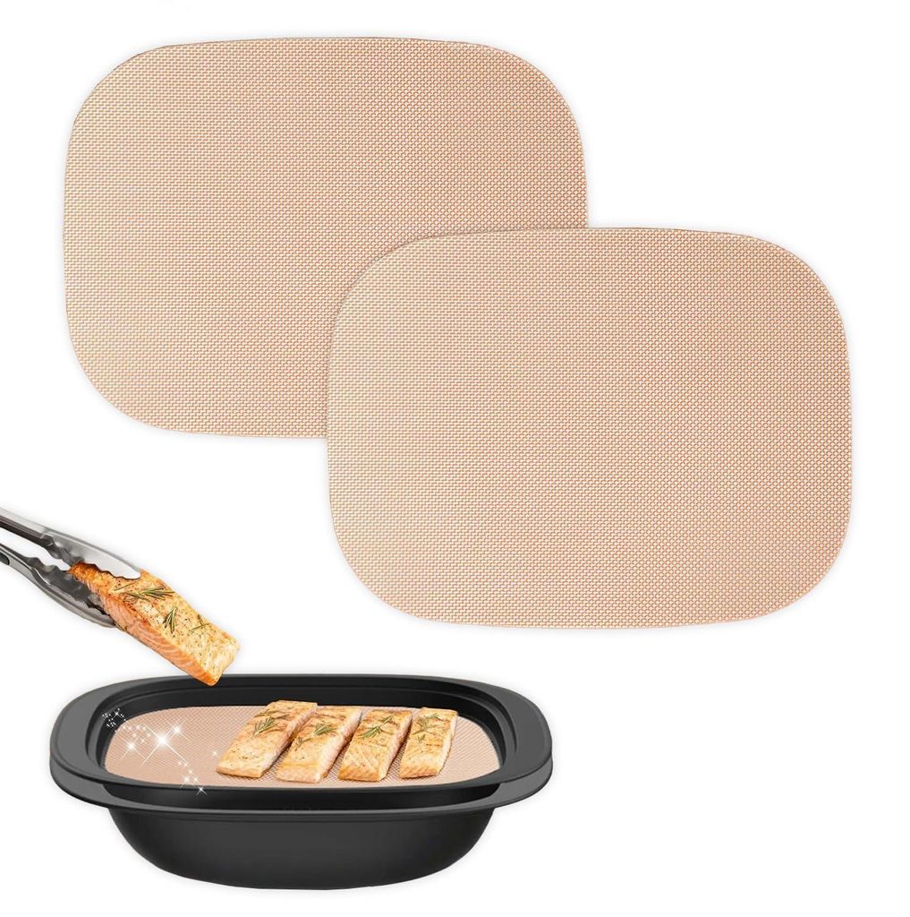 2 wiederverwendbare Backbleche für Thermomix TM7 Varoma, Backpapier, unbeschichtet, PFAS- und BPA-frei, Backmatte, hitzebeständig bis 250 °C, Ba...