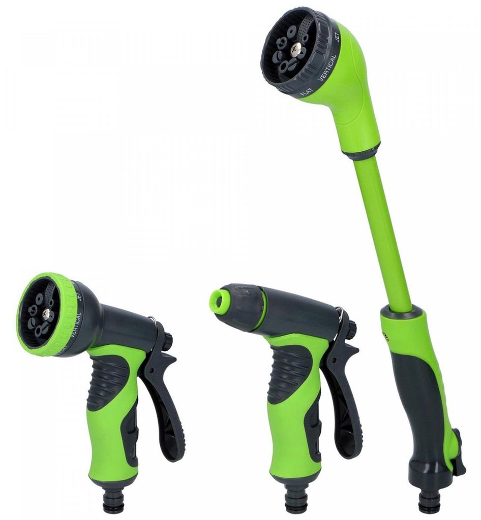 Kinzo 3teiliges Sprühkopf-Set Gartenschlauch - Produktbild 