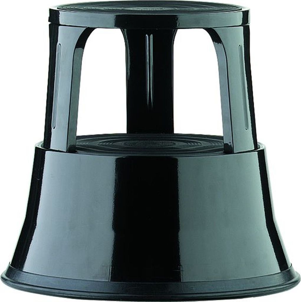 Rollhocker Al Step Metall schwarz