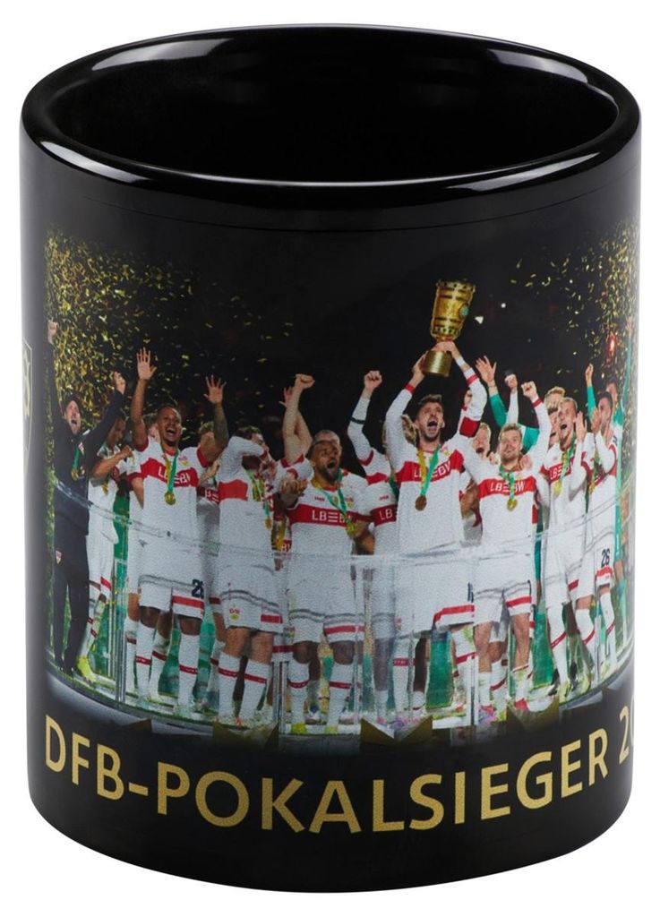VfB Stuttgart Kaffeebecher Pokalsieger Mannschaft 2025 aus Produktbild 