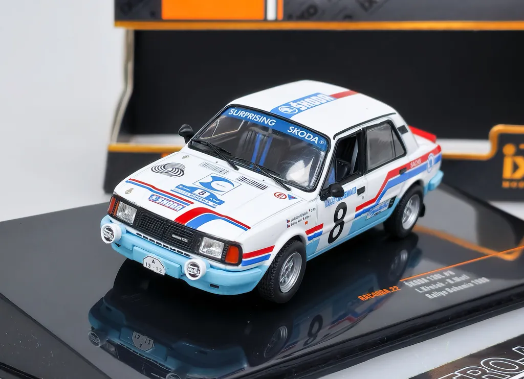 Skoda 130 L IXO 1:43 - Finition Rallye de Bohême 1988 Krecek Motl n°8