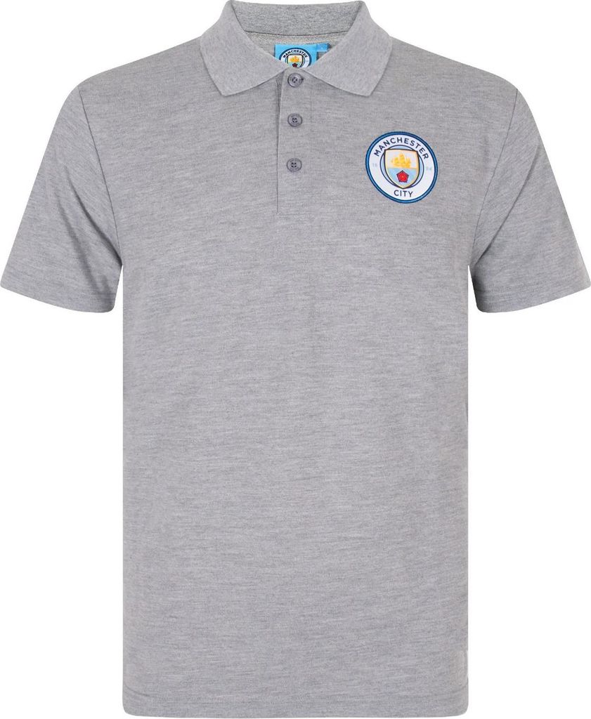Manchester City FC - Poloshirt für Herren GF171 (S) (Grau)