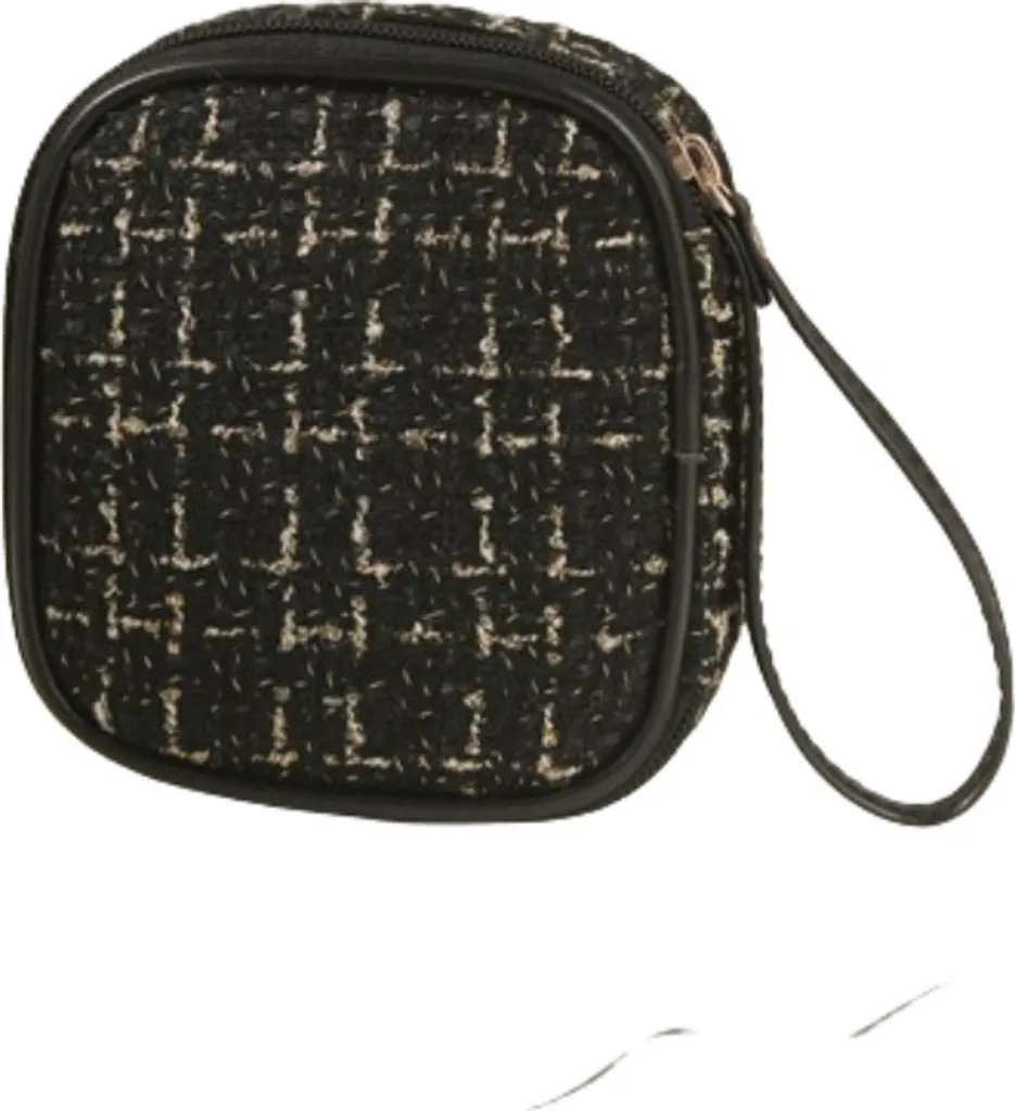 INF Borsa Toilette Portatile Nera | Accessorio Viaggio Smart & Mini