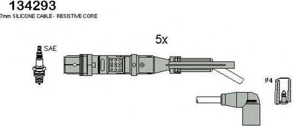 HITACHI 134293 Set Cavi Accensione Professionali | Ricambi Auto Premium
