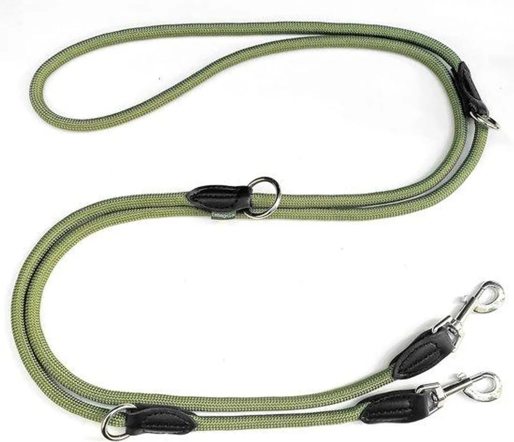 Laisse anti-rupture pour chien qui tire, nylon 3m résistance 200kg vert