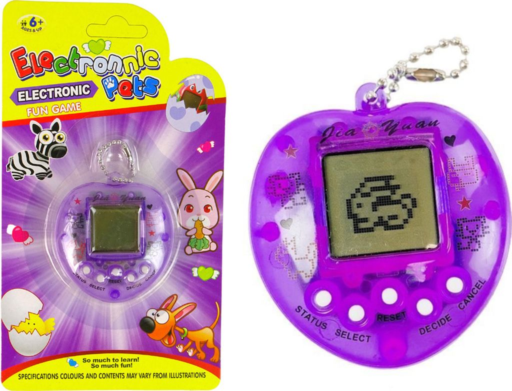 Elektronisches Tamagotchi Haustier Spiel Lila Produktbild 