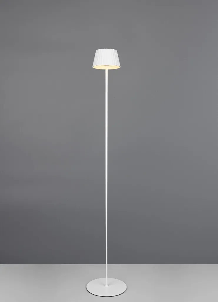 Lampadaire extérieur sans fil LED - Luminaire de jardin blanc SUAREZ