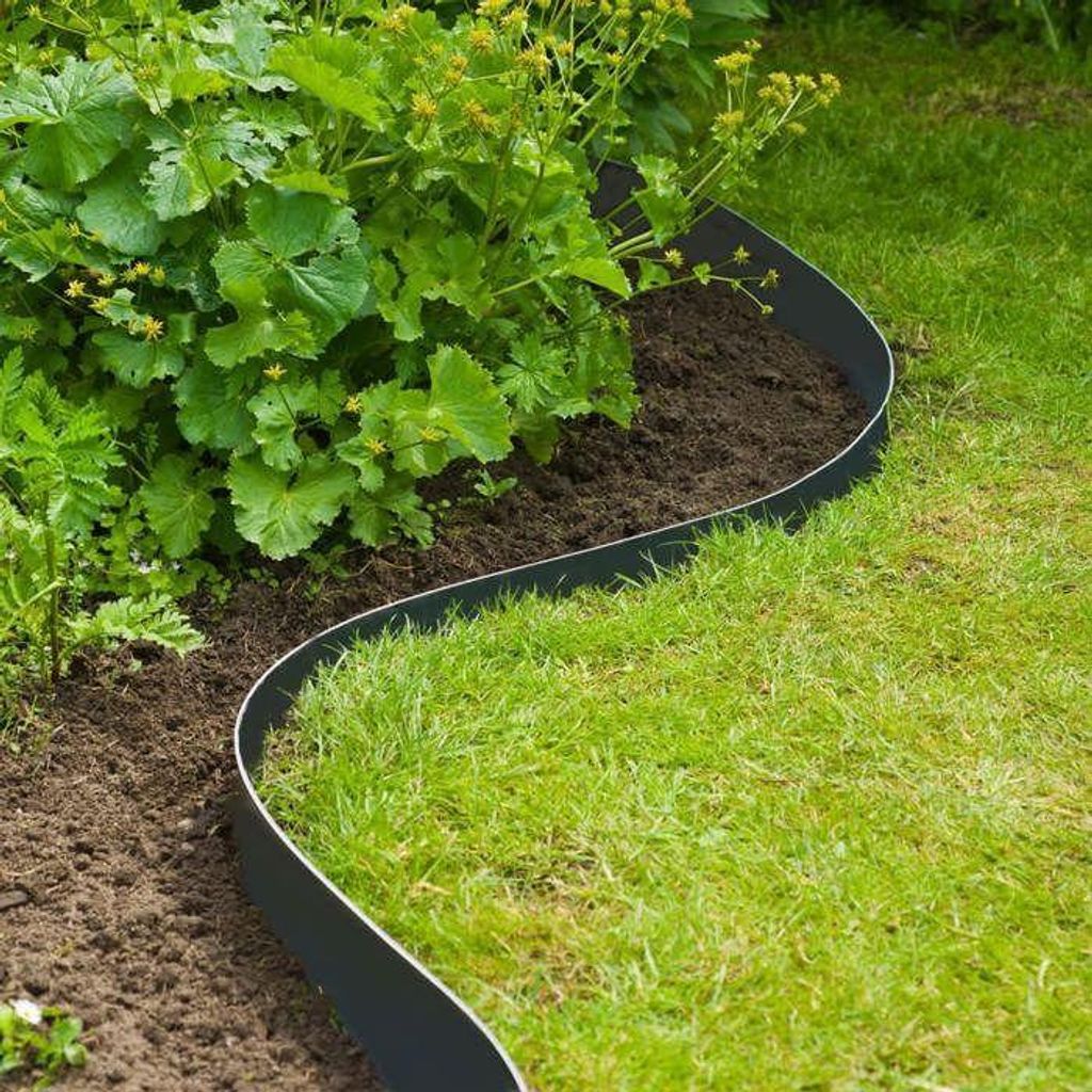 Gartenbordüre, Schwarz PE, 7,5cm x 10m, 3mm Dicke, Nature Produktbild 