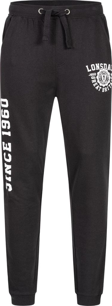 Herren Jogginghose normale Passform BIGBURY Black/White XXL Lonsdale