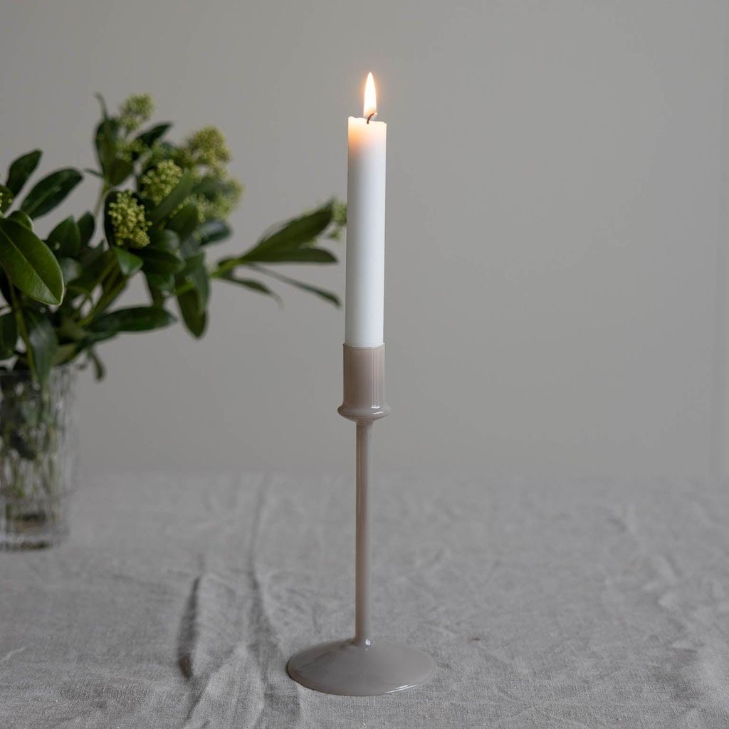Storefactory Kerzenständer ERSTAD M greige | Ø9x19cm Produktbild 