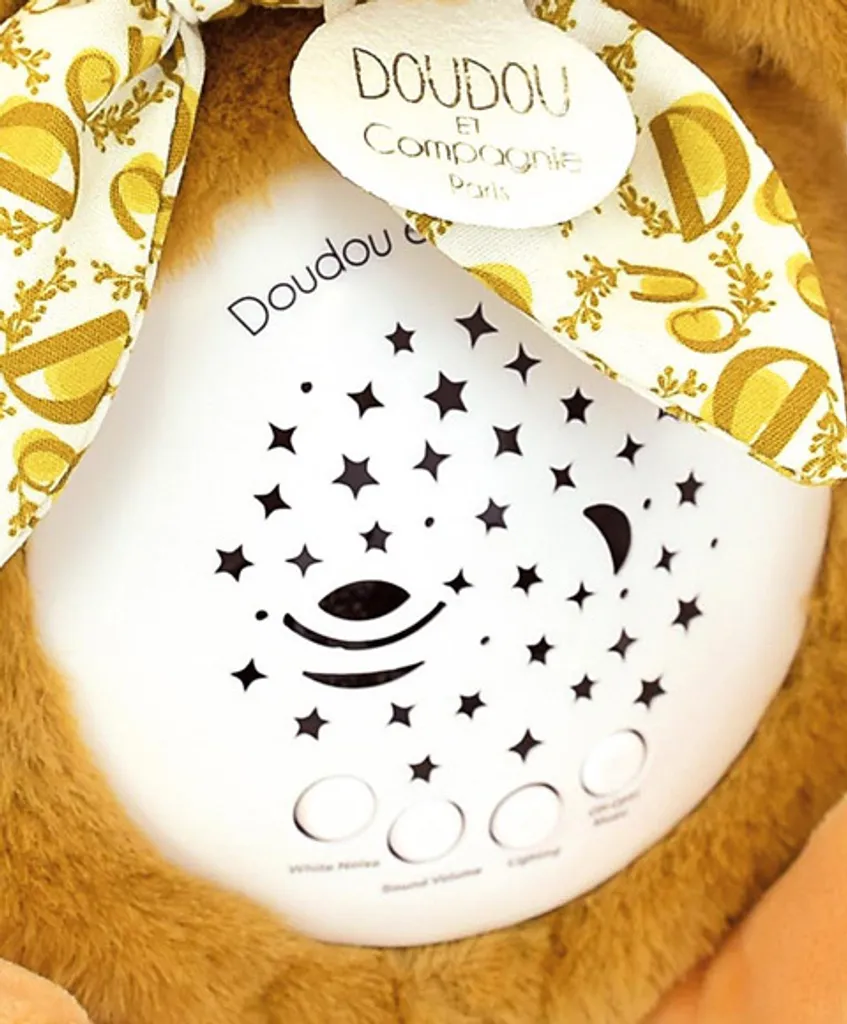 Doudou Boîte de Jeu Lapin Jaune Moutarde avec Projection Lumineuse - 7