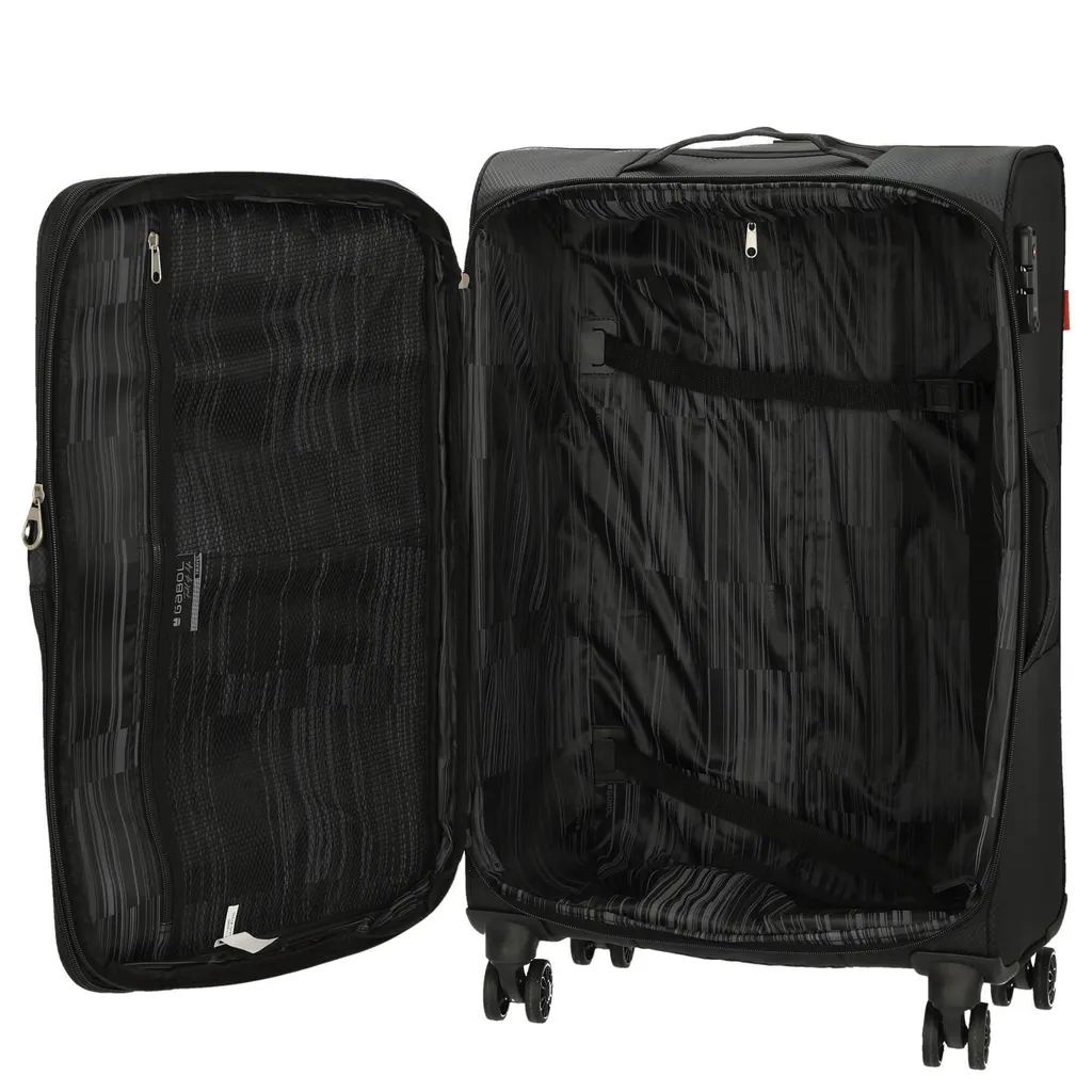 Valise Gabol Cloud 69 cm : Chariot à 4 roulettes robuste et spacieux