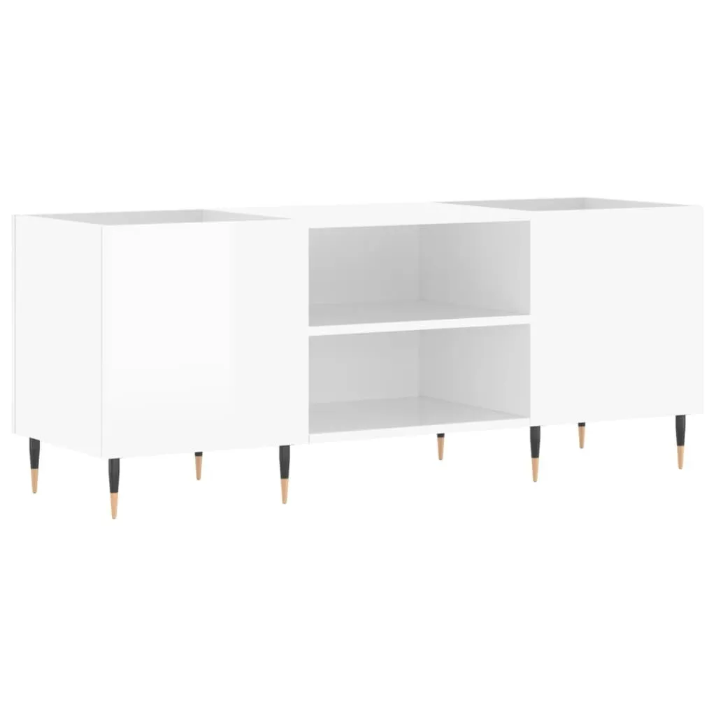 Lerliuo – Supporto Per Giradischi – Colore Bianco – Mobiletto Espositore Minimal