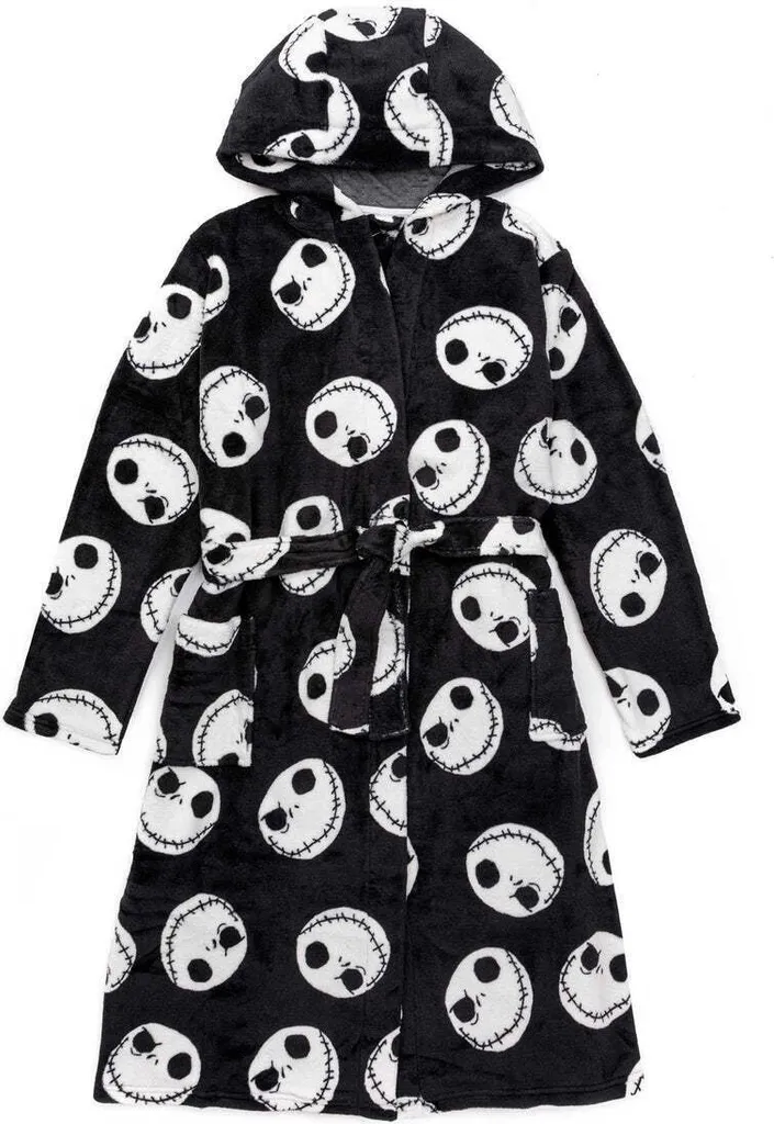 Vestaglia Pile Donna Nightmare Before Christmas NS6620 XL Nero/Bianco