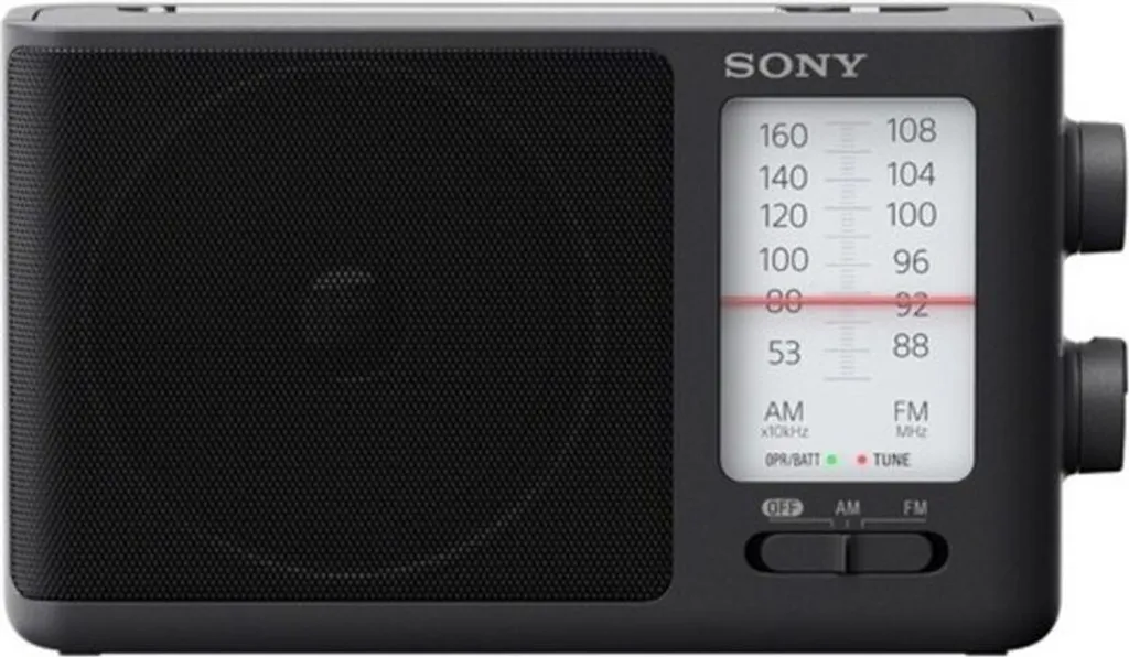 Radio de poche senior Sony ICF-506 grand cadran lisible noire
