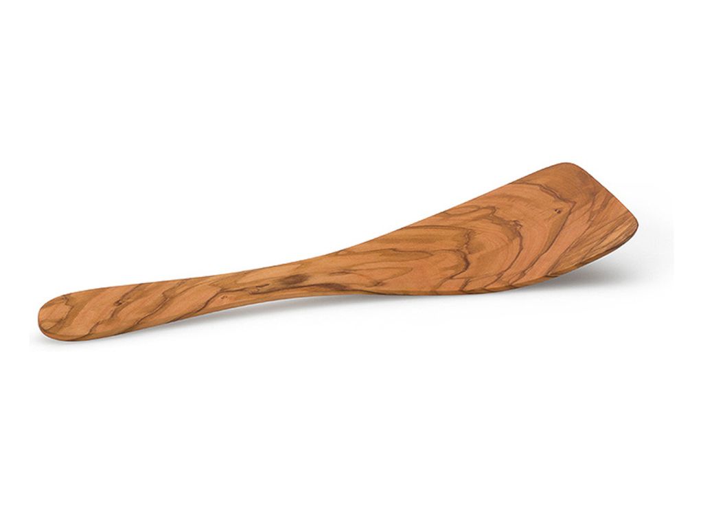 Continenta Wokwender, Woklöffel, Pfannenwender, Wokspachtel, aus Olivenholz, 32 cm