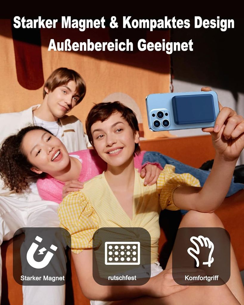 MagSafe PowerBank Wireless, 10000mAh Magnetische Power Produktbild 5