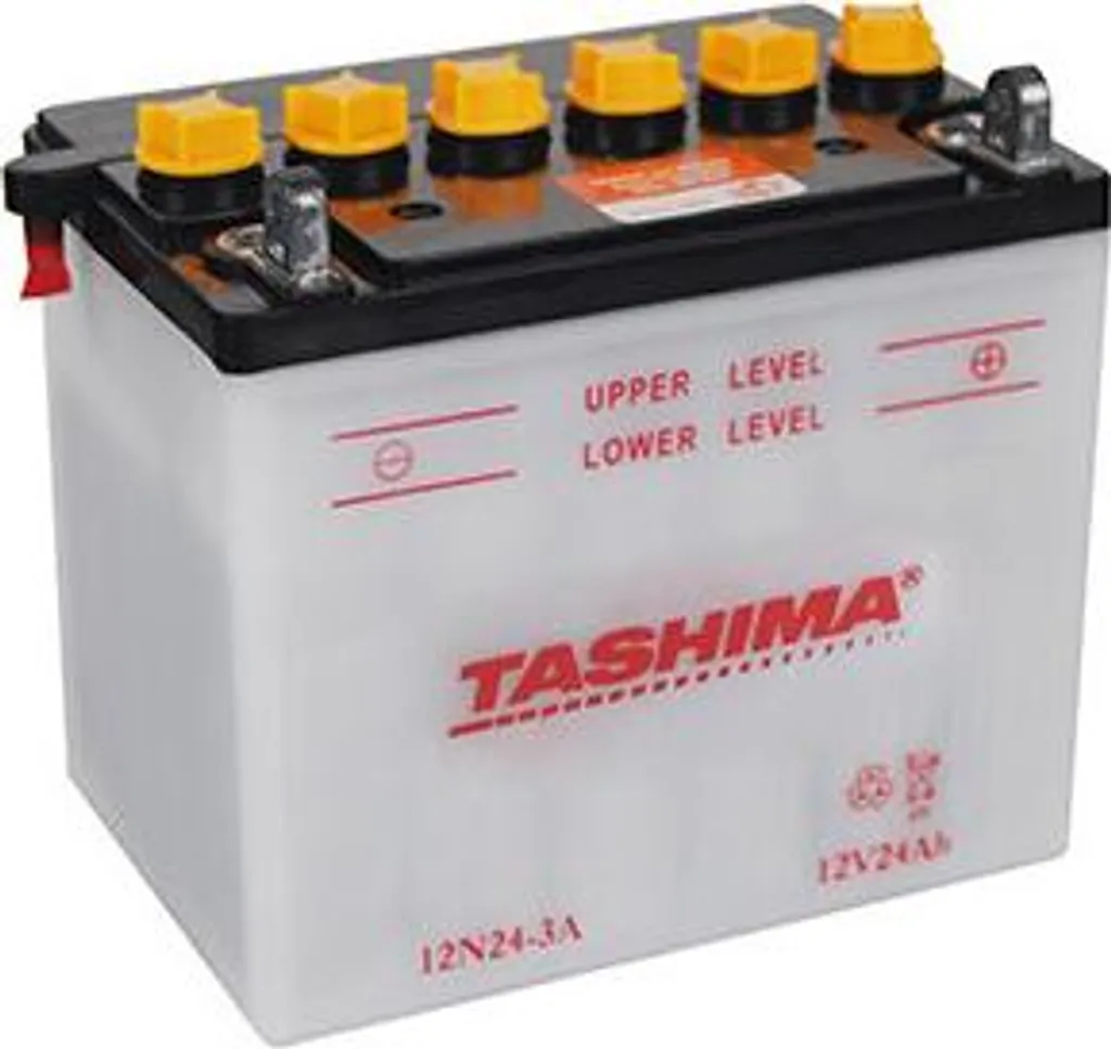 Batterie Plomb Tashima 12V 24Ah - 184x124x175mm avec Borne Positive à Droite