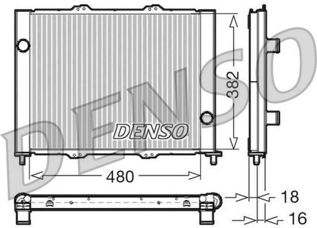 Module de refroidissement Denso DRM23099 pour moteur Renault Nissan