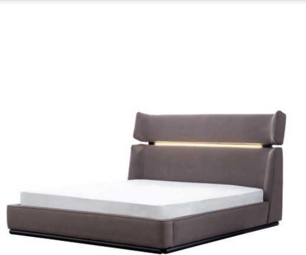 Schlafzimmer Luxus Bett Modern stilvolles Modern Bett grau 180x200