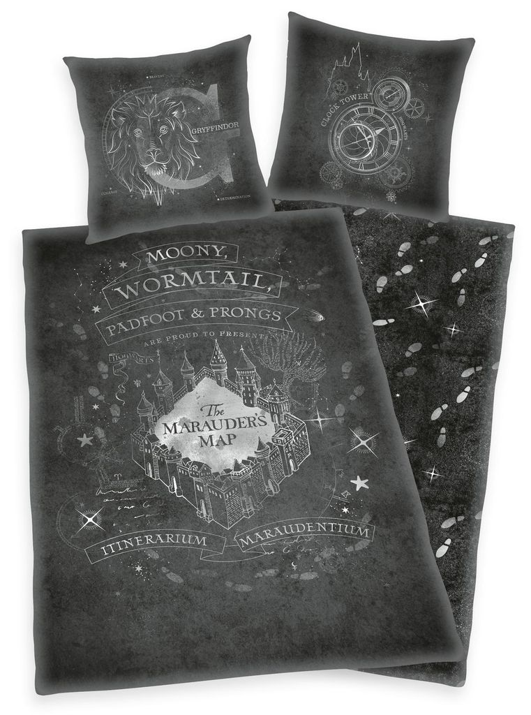 Harry Potter dwustronna pościel Hogwart 2szt 135 x 200 cm Zdjęcie produktu 