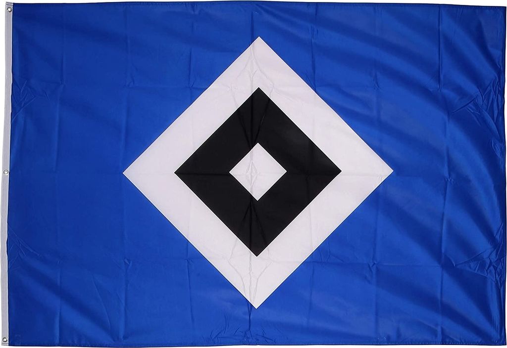 HAMBURGER SV HSV Fahne Schrebergarten blau weiss schwarz - Produktbild 