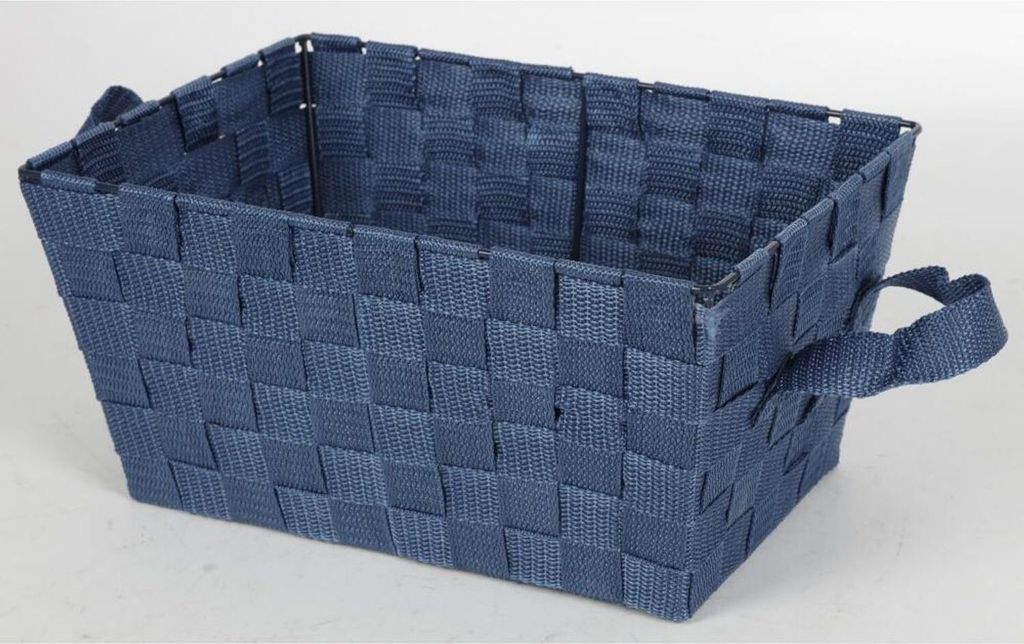 12x Aufbewahrungskorb 30x21x15cm Kunststoff Griff Körbe Haus Kiste Boxen Taschen