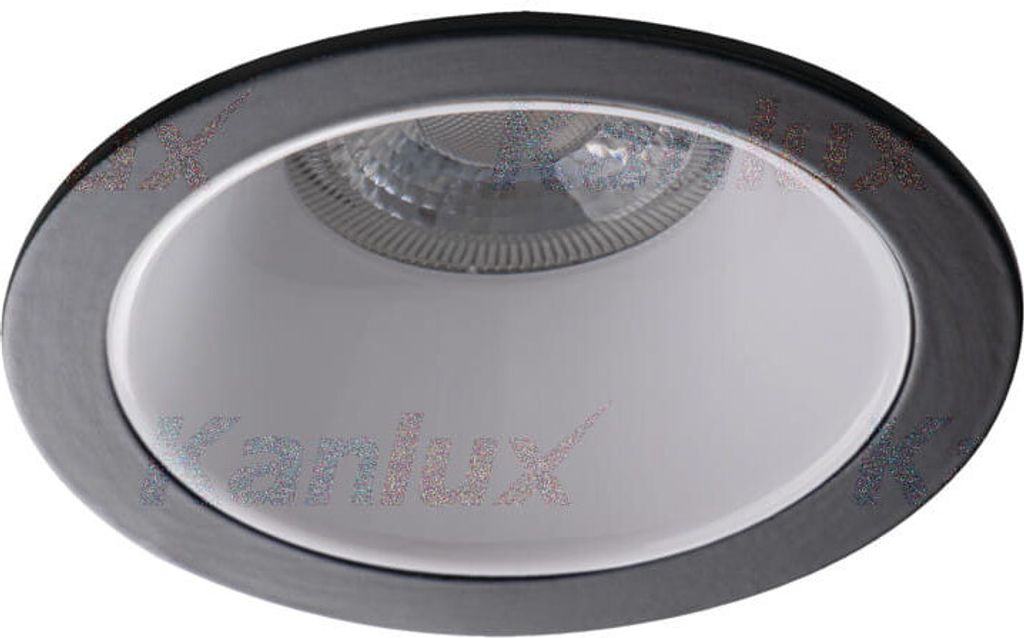 Kanlux Einbau-Downlight, Einbauleuchte GLOZO DSO Gx5,3/GU10 Weiß/Schwarz 36222