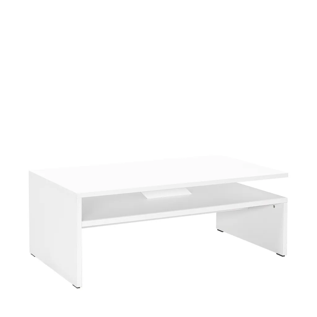 Table basse résistante et facile à nettoyer blanc diamant 110x65 cm - 2