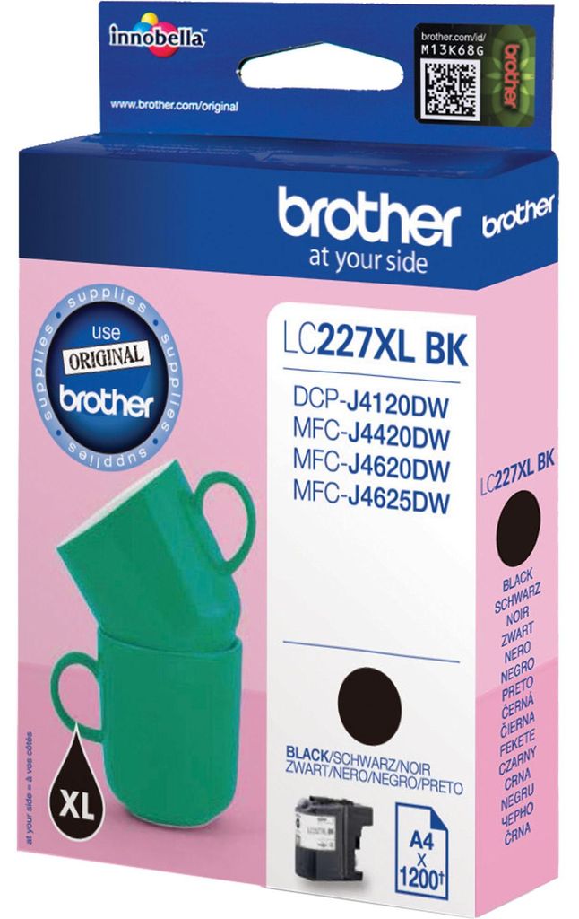 Brother LC227XLBK, Czarny, Tusz na bazie pigmentu, 1 szt., Zdjęcie produktu 