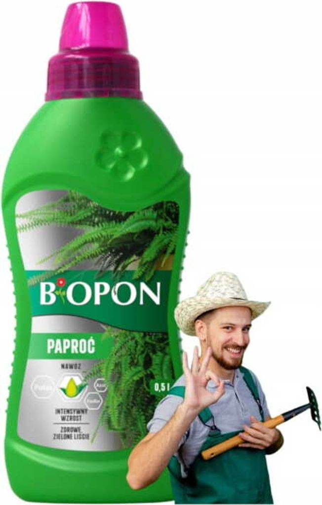 Biopon Hnojivo pre paprade 0,5 l Špecializované ošetrenie Obrázok produktu 