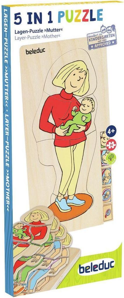 Beleduc 17024 Lagenpuzzle Mutter