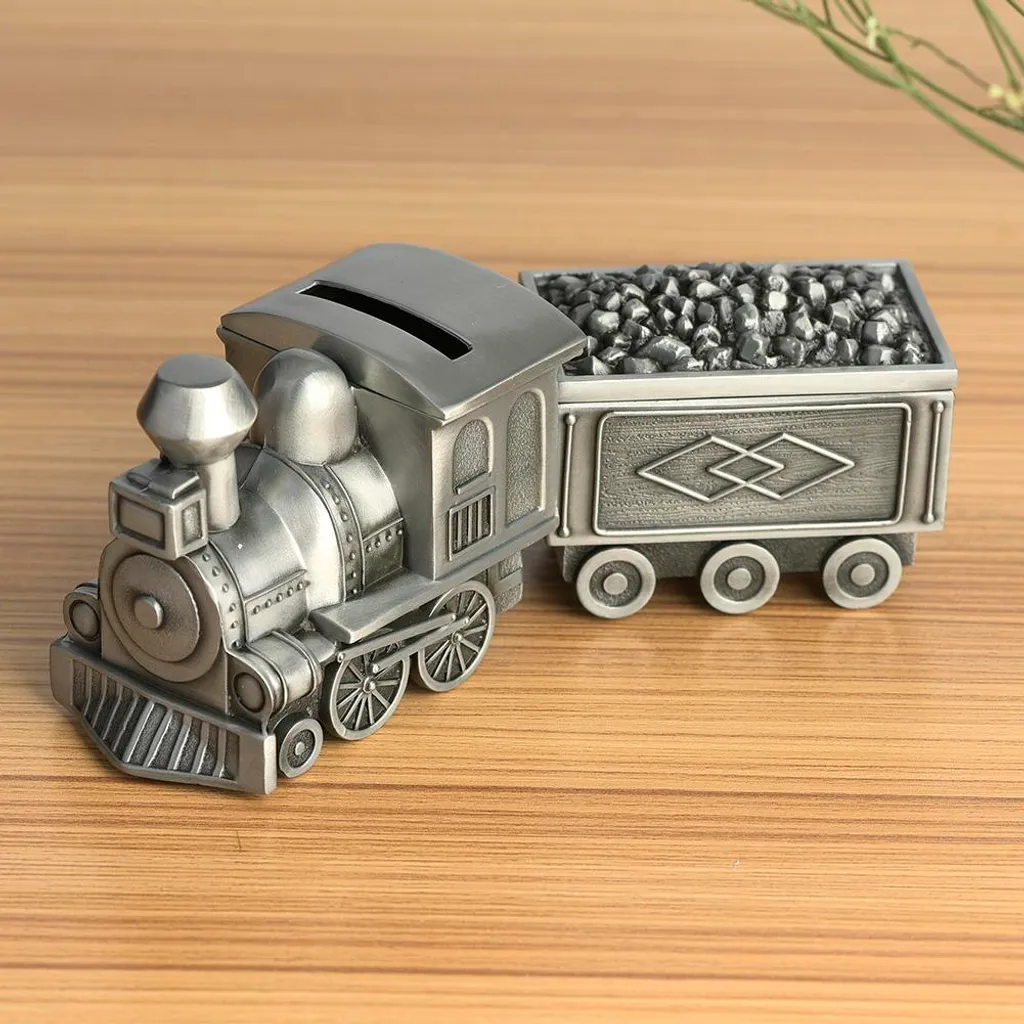 Train rétro banc à pièces design ancien en fonte pour chambre d'enfant - 3