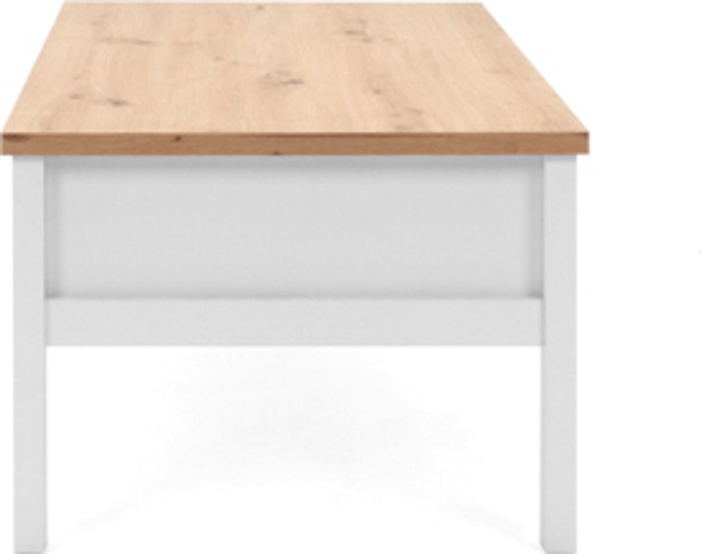 Finori Couchtisch Bergen 56A Weiß und Handwerkliche Eiche Produktbild 16